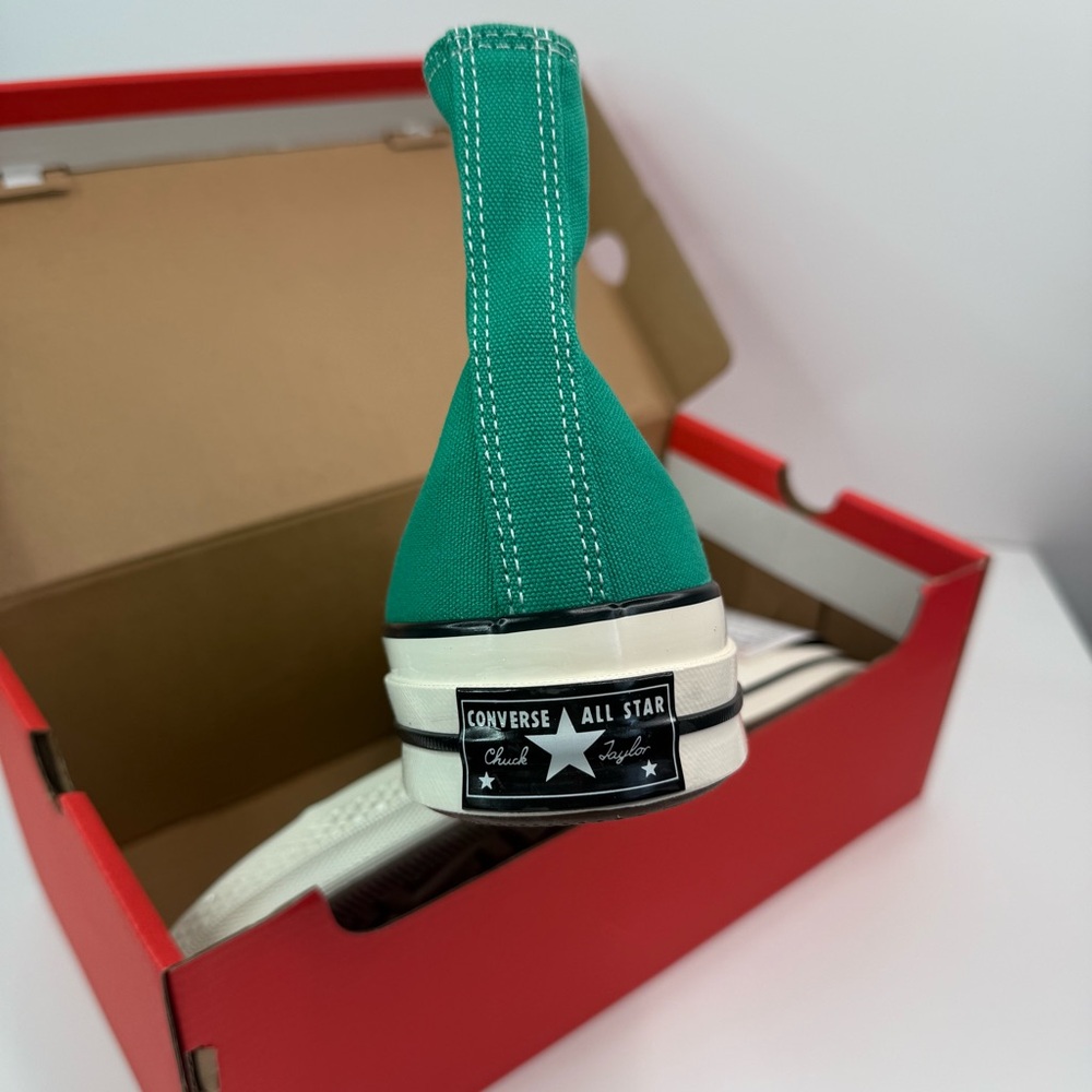Converse Green Chuck 70 Hi Vintage Canvas Midnight Clover Sneakers 168508C NWT - Picture 7 of 10